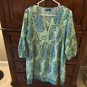 La Plage Jordan Paisley tunic dress